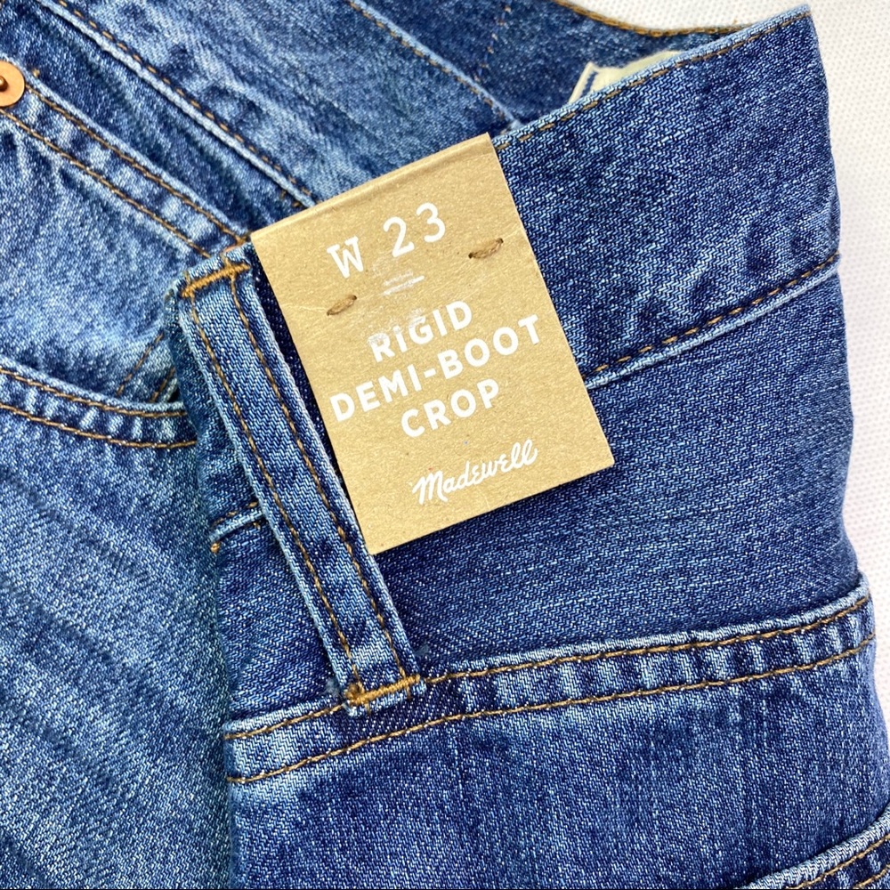 NWT Madewell Rigid Demi-Boot Crop Jeans - Picture 7 of 7